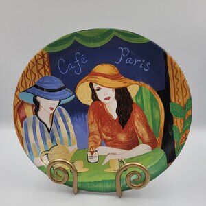 Sango Café Paris 4914 Decorative Plate 1994 China Bistro Scene